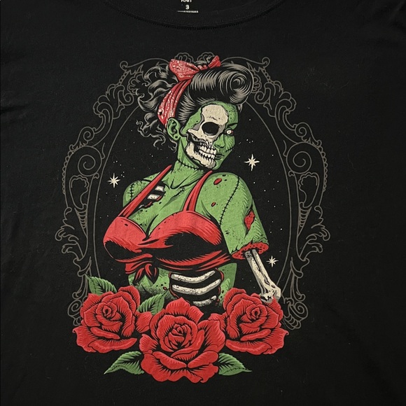 Torrid Zombie Girl Classic Fit Heritage Jersey Crew Tee - Picture 3 of 4